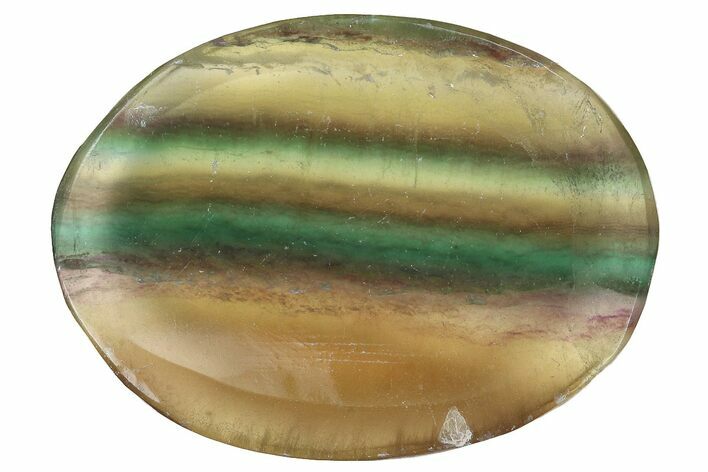 Rainbow Fluorite Worry Stones - 1.5" Size - Photo 1